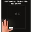 Avery Universaletikett QuickPEEL, Adressetiketten, weiß, 48x21mm, 5200 Stück Artikelbild Secondary3 S