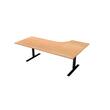 LANAB DESIGN Skrivbord El Vänster 200x120cm bokfanér/svart produktfoto