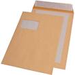MAILmedia® Papprückwand-Versandtasche mit Haftklebeverschluss, mit Fenster links, 110g, braun, C4, 100 Stück Artikelbild
