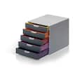 Durable Schubladenbox Varicolor, 5 Schubladen, grau Artikelbild Secondary1 S
