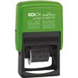 Colop Wortbandstempel Printer S220/W Green Line, Metall, 12 Texte, Schrifthöhe: 4 mm, grün, Druckfarbe: schwarz, 1 Stück Artikelbild