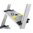 Hailo Stufenstehleiter ComfortLine L80, Alu-Sicherheits-Stehleiter, 8 Stufen, 1 Stück Artikelbild Secondary2 S