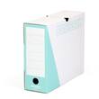 Pressel Archivbox A100, Weiß-Türkis, 100mm, Karton, neues Design, 20 Stück Artikelbild Secondary2 S
