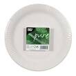 Tallerken PURE papp Ø23cm hvit (100) produktbilde