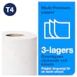 Tork Toalettpapper Premium 3-lager T4 vit produktfoto Secondary3 S