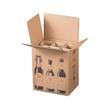 Smartbox Pro Versandkarton für 6 Flaschen Bier, 255x175x294mm, braun, 5 Stück pro Packung Artikelbild