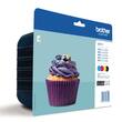 Brother Original Tintenpatrone LC-123 MULTIPACK, Druckerpatrone, Schwarz, Cyan, Magenta, Gelb, 1 Packung Artikelbild
