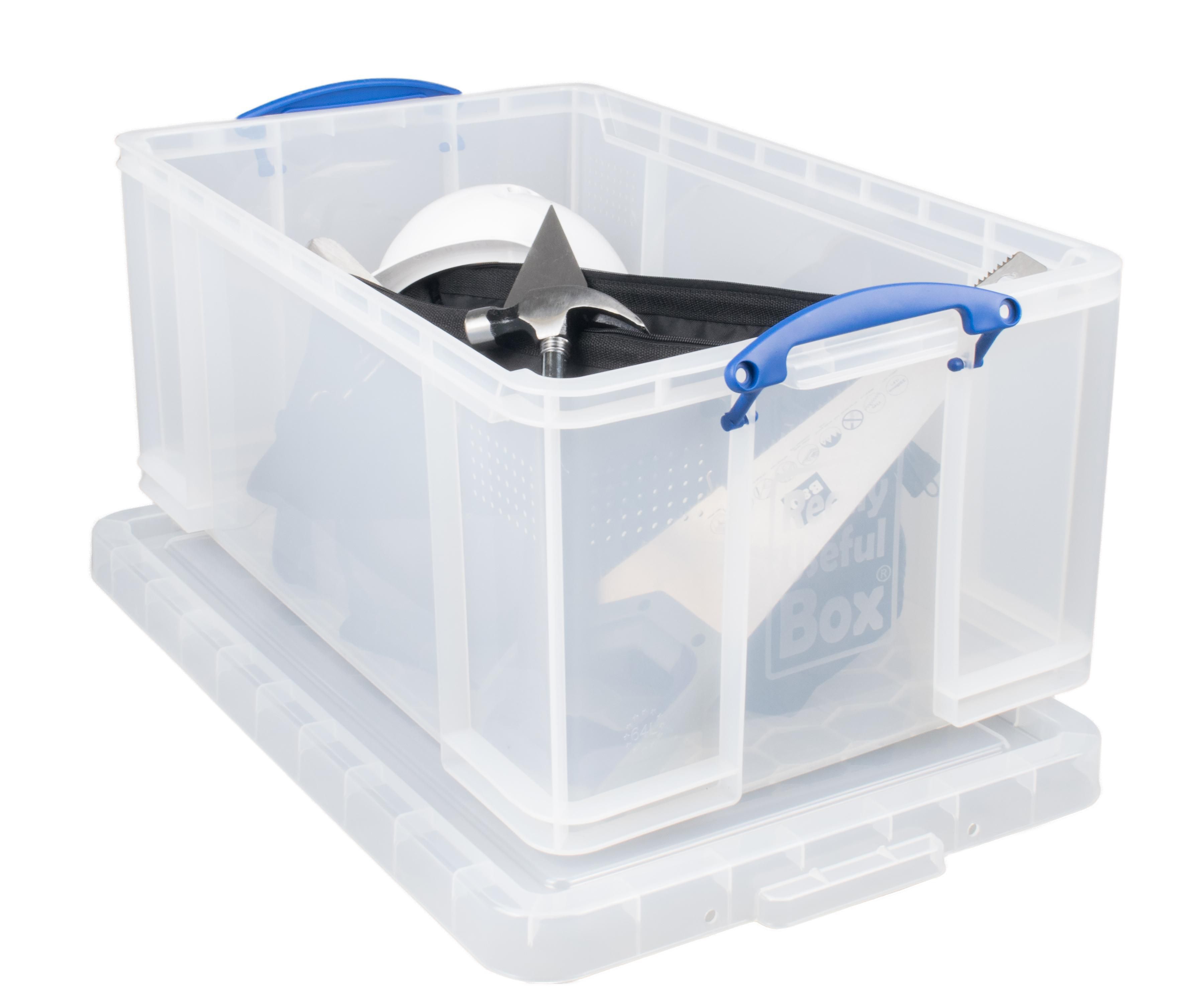 Really Useful Box Kunststoffbox, transparent, 64l, 710x310x440 mm Artikelbild Secondary2 S