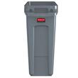 Rubbermaid Commercial Products Papperskorg Slim Jim 60L grå produktfoto Secondary1 S