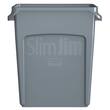 Rubbermaid Commercial Products Papperskorg Slim Jim 60L grå produktfoto Secondary2 S