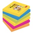 Post-it® Super Sticky Notes Rio de Janeiro, Haftnotizen, sortiert 76x76mm, 6 Blöcke á 90 Blatt Artikelbild