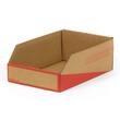 Pressel Lagersichtbox Natur/Rot, 305x200x110mm, 20 Stück (vorher Art.Nr. 920103) Artikelbild