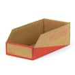 Pressel Lagersichtbox Natur/Rot, 305x150x110mm, 20 Stück (vorher Art.Nr. 915103) Artikelbild