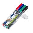 STAEDTLER Lumocolor Lumocolor Universalstift, Superfein, 0,4 mm, permanent, farblich sortiert, 4er-Set, 1 Packung Artikelbild