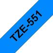 Brother Tape TZE551 24mm svart på blå produktfoto