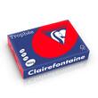 Clairefontaine Kopierpapier Trophée, Druckerpapier, A4, 160g/m², intensiv korallenrot, 250 Blatt, 1 Packung Artikelbild