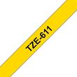 Brother Schriftband für P-Touch, 6 mm, Gelb/Schwarz - TZE-611 Artikelbild