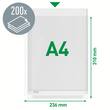 Plastlomme LEITZ A4 topp eksp 170my (10) produktbilde Secondary3 S