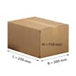 Pressel Faltkarton 2-wellig, braun, Versandkarton, Faltschachtel, 250x200x150mm, 20 Stück Artikelbild Secondary2 S