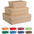 Oberteil Geschenkbox Monte Carlo L, gewellte Oberfläche, 450x400x45mm, schwarz, 35 Stück pro Packung Artikelbild