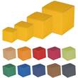 Faltschachtel ''Hamburg'' M, gelb, 90x90x90mm, 25 Stück pro Packung Artikelbild