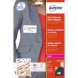 AVERY Zweckform Namensetiketten L4787-20, Acetatseide, weiß/blau, 120 g/m², 80x50 mm, 20 Blatt, 200 Stück Artikelbild