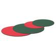 Dekoplatte mittel, oval, rot-grün, 300 x 200 mm, 50 Stk. Artikelbild