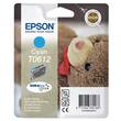 Epson Bläckpatron, T0612, C13T06124010, Teddy, DURABrite Ultra, bläckpatron, cyan, singelförpackning produktfoto